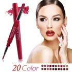 Двухсторонняя помада MISS ROSE 2 в 1, бархатный матовый Увлажняющий блеск для губ, водостойкий стойкий лайнер для губ, Косметика для макияжа TSLM1