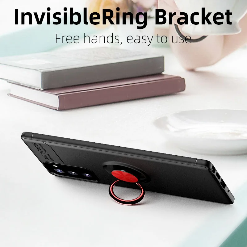 

Metal Ring Silicon Case For Samsung S20 FE Case Magnet Holder Funda For Samsung S20 S30 Ultra Plus S10 Lite S10E Cover S20FE