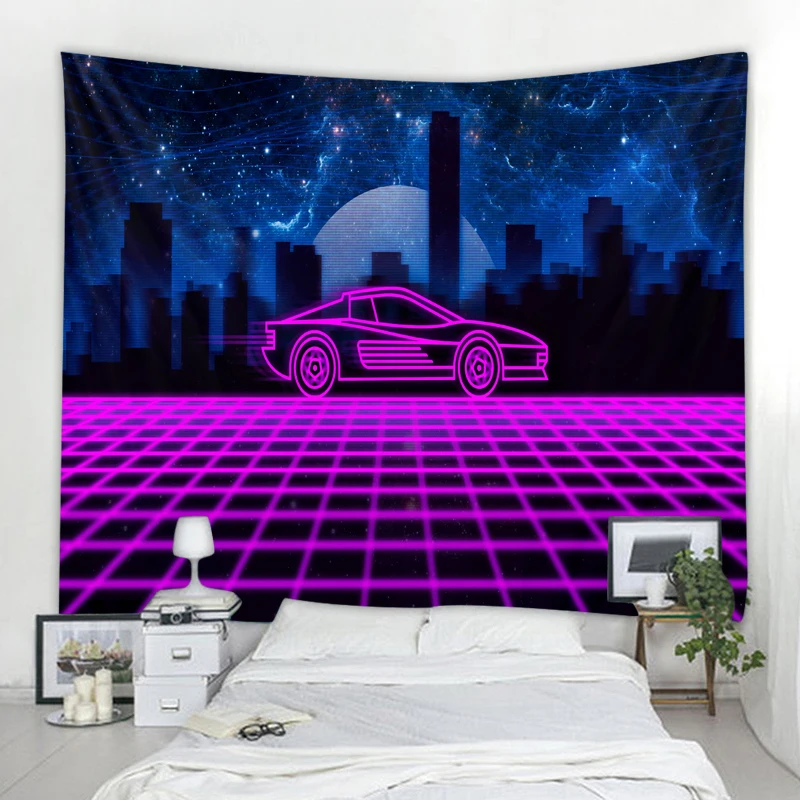 

City Night Scene Printed Large Wall Tapestry Cheap Hippie Wall Hanging Bohemian Wall Tapestries Mandala Wall Art Decor