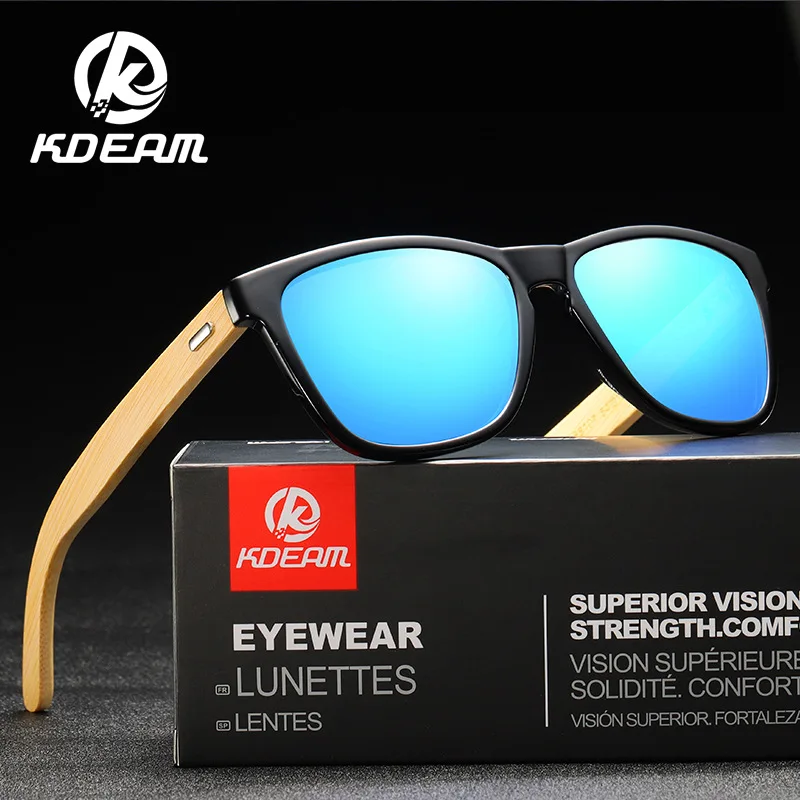 

Солнцезащитные очки с бамбуковыми дужками, Поляризованные, ночного видения