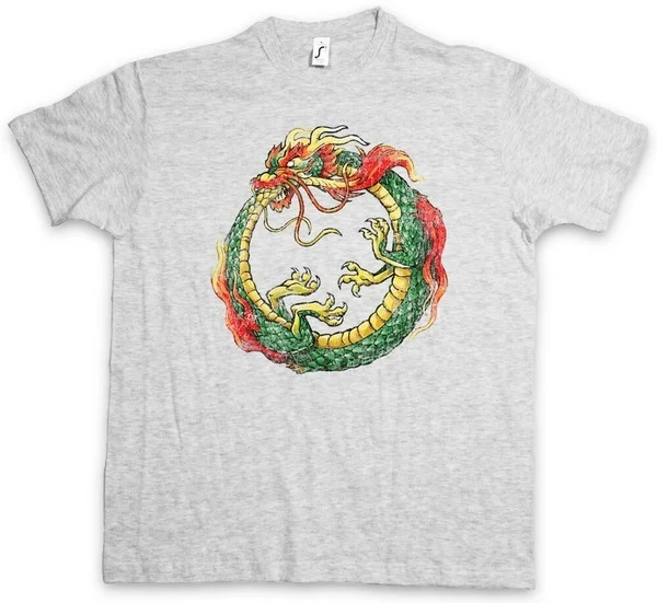 

OUROBOROS INFINITY CHINESE DRAGON T-SHIRT Uroboros Ancient Myths Snake Asia