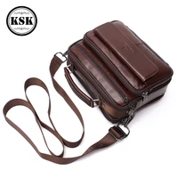 mens genuine leather bag shoulder handbag messenger bag for men crossbody bags 2019 fashion flap male luxury shoulder bags ksk