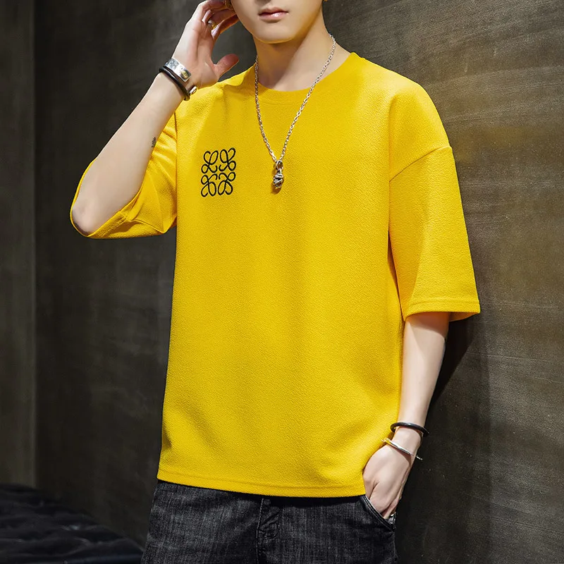 Футболка мужская с круглым вырезом хлопок короткий рукав Повседневная рубашка