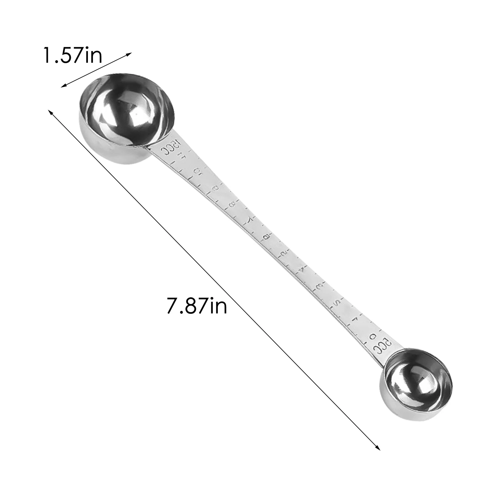 

1Pc Stainless Steel Coffee Scoop Tea Coffee Measuring Spoon Double End Sugar Coffee Spoon Tablespoon Kitchen Coffee Accessories
