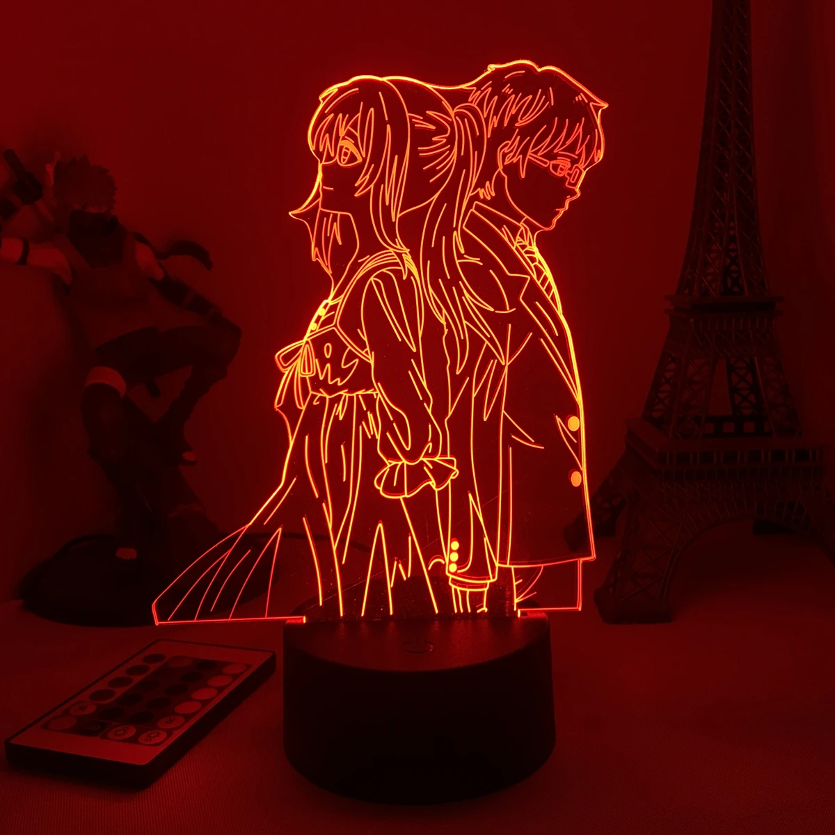 3D светодиодный светильник аниме ваша лежа в апреле для декора спальни Ночной