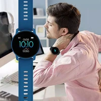fitness mens blue smart watch women sports watches bluetooth camera heart rate monitor full screen touch waterproof smart watch