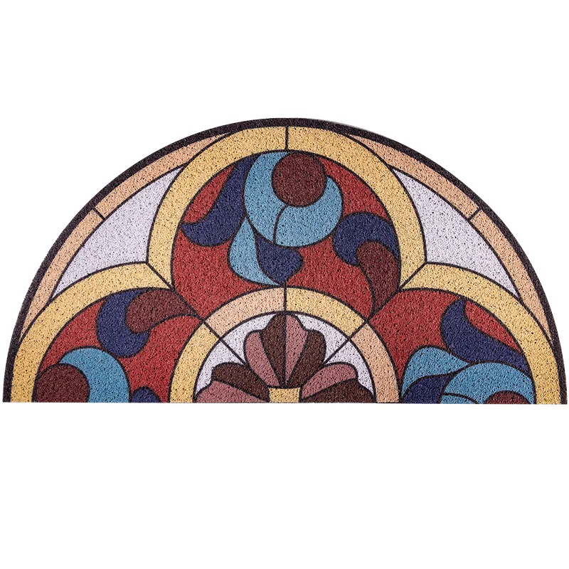 

Semicircle Entrance Door Mats Dust Removal Silk Ring Door Mats Entrance Door Mats Home Entrance Door Carpets