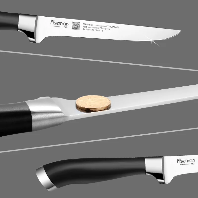 FISSMAN 6 дюймов нож для обвалки элегантность серии немецкий стальной кухонный с