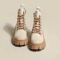 women fashion mid tube boots spring and autumn single boots british style short boots 2021 new brand designer boots