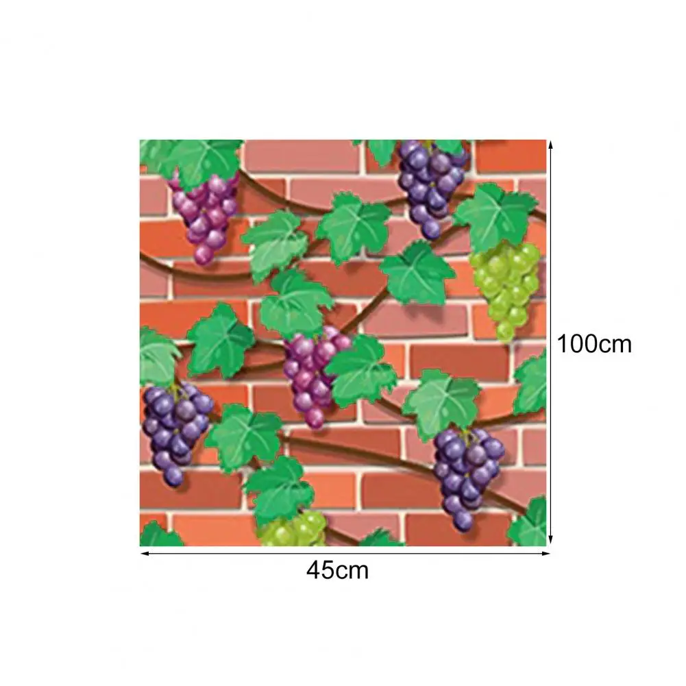 

Wall Sticker Self-adhesive Brick Design PVC Removable Bedroom Decal for Home