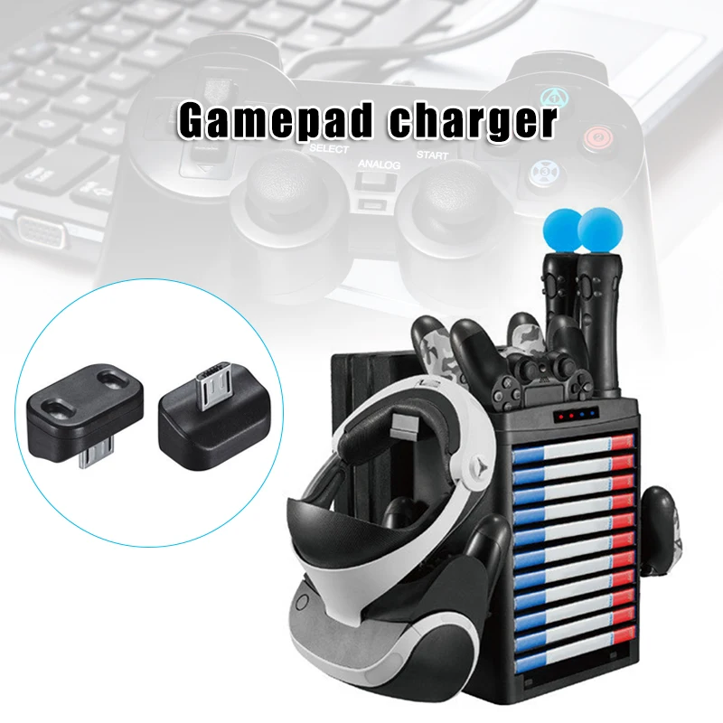 

Вертикальная подставка для хранения игровых дисков PS4 Pro Slim/Pro NC99, с охлаждающим вентилятором