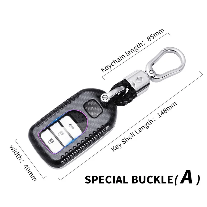 Умный брелок для автомобильного ключа из АБС-карбона Fibe чехол дистанционного с
