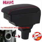 Подлокотник для Mitsubishi mirage Space Star, интерьер, специальный подлокотник для автомобиля, центральный подлокотник, USB, светодиодный