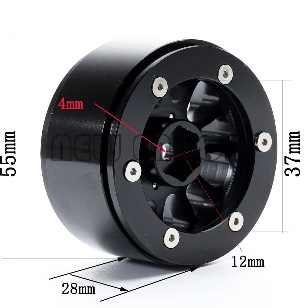 

NEW ENRON 4Pcs Aluminum 1.9" Beadlock Wheel Rim For RC 1/10 Rock Crawler 90046 90047 TRX-4 Tamiya CC01 MST jimny TF2 D90 D110