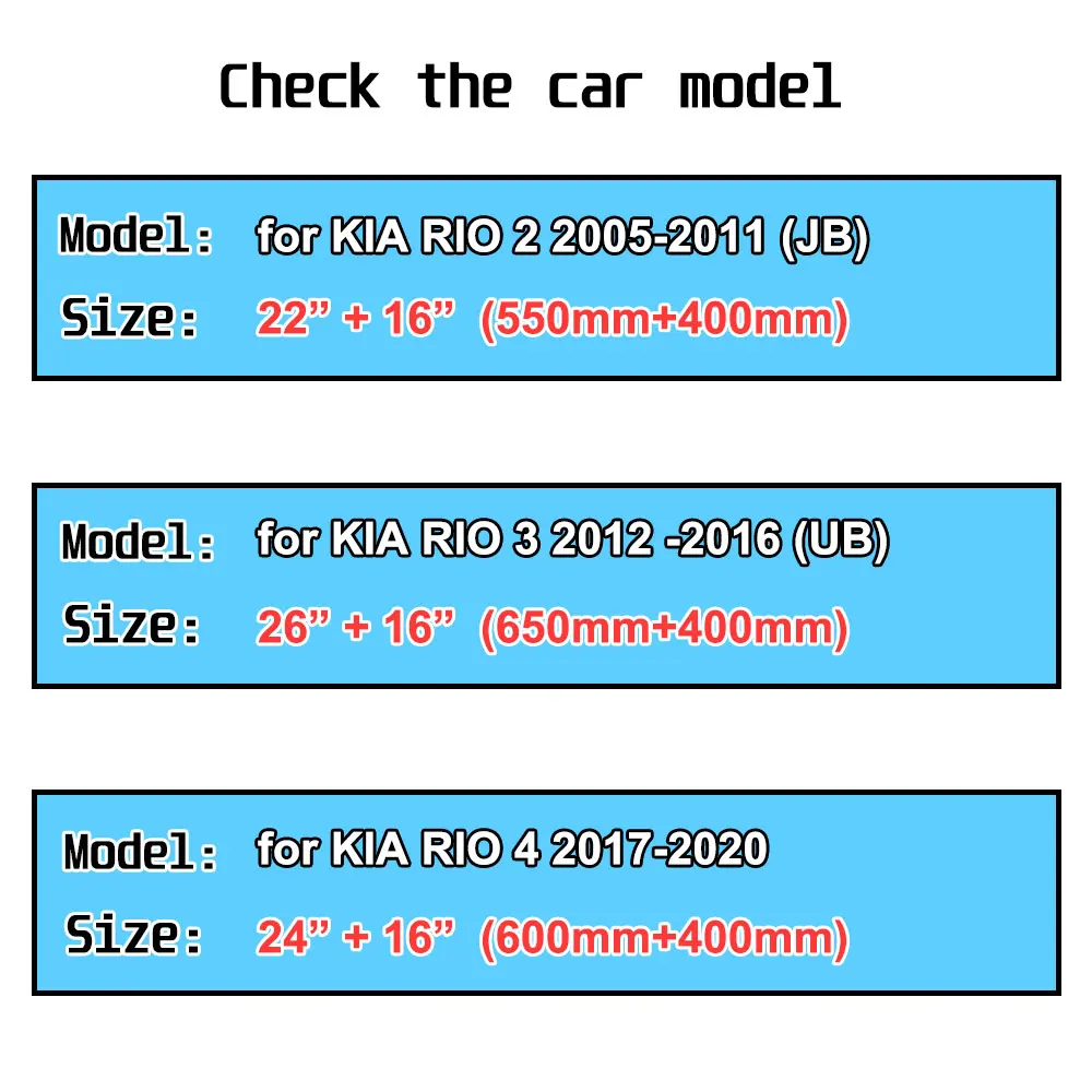 Для KIA RIO на возраст 2 3 4 2005 ~ 2020 JB UB автомобильные аксессуары переднего лобового
