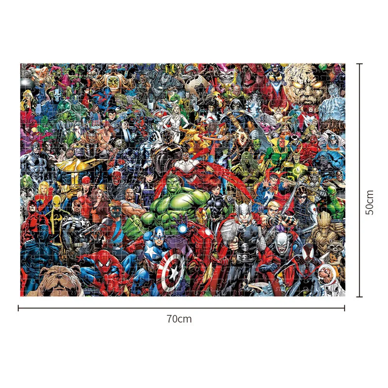 Новинка 1000 шт. пазл из бумаги Marvel Мстители для взрослых декомпрессия