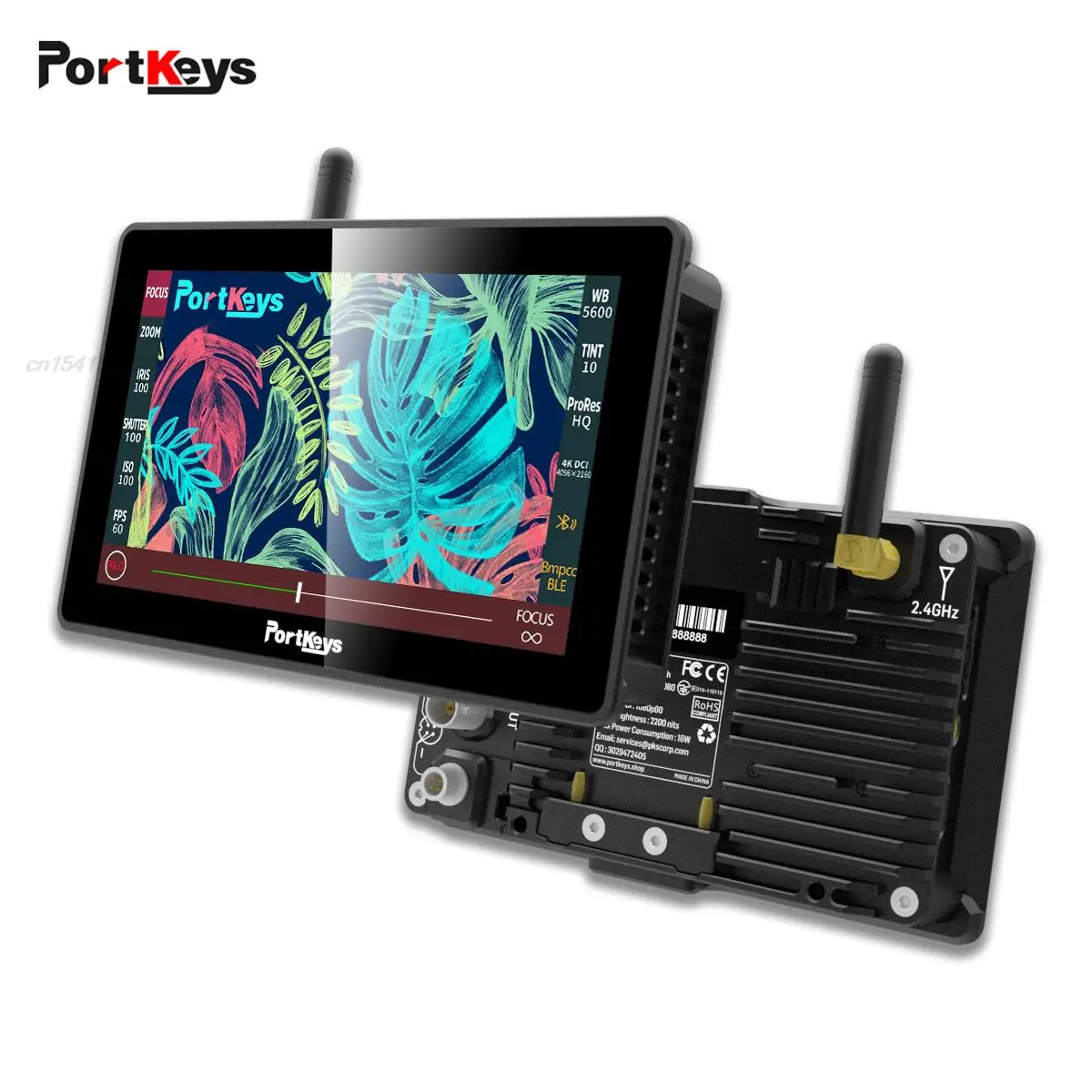 

Беспроводная камера Portkeys BM5 WR 2200nit SDI/HDMI с сенсорным экраном 5,5 дюйма