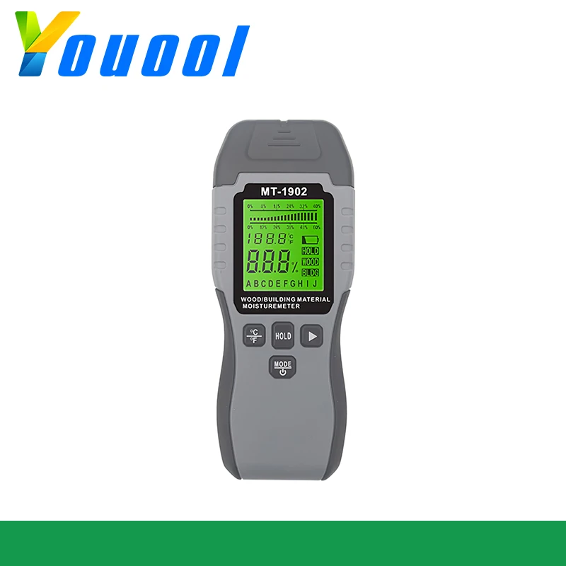 Цифровой измеритель влажности древесины гигрометр для дерева с большим ЖК