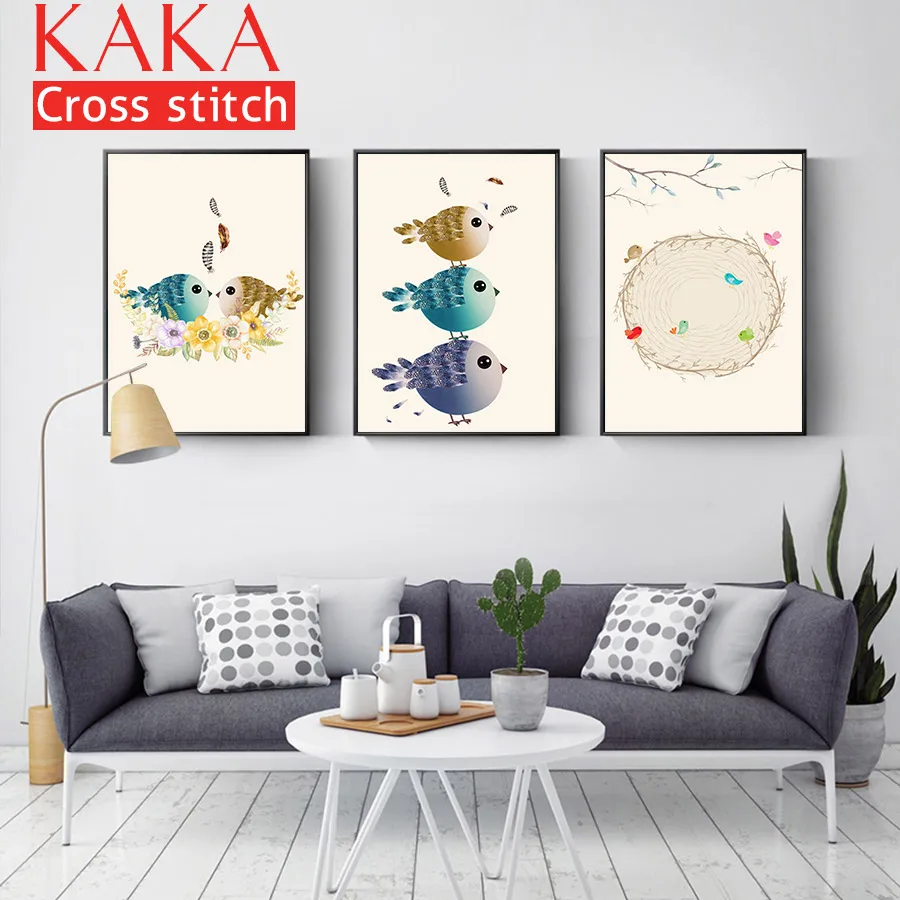 Cross stitch kits Embroidery needlework sets with printed pattern 11CT-canvas for Home Decor Painting Cartoon Full NCKC016 | Дом и сад