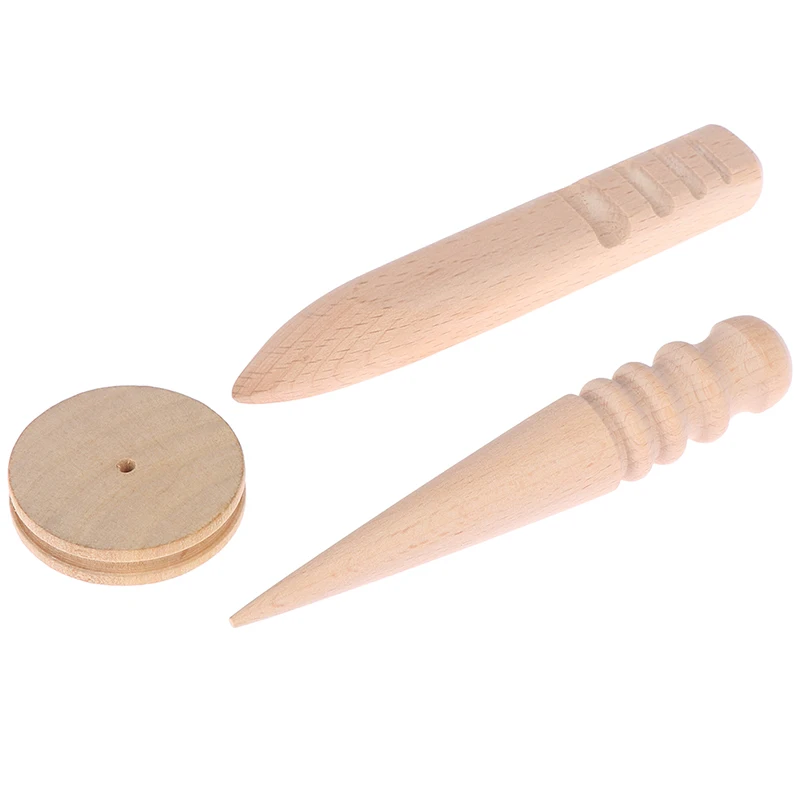 1/3 шт. деревянные кожаного изделия круглые края дождевика ремесло кожа край Slicking