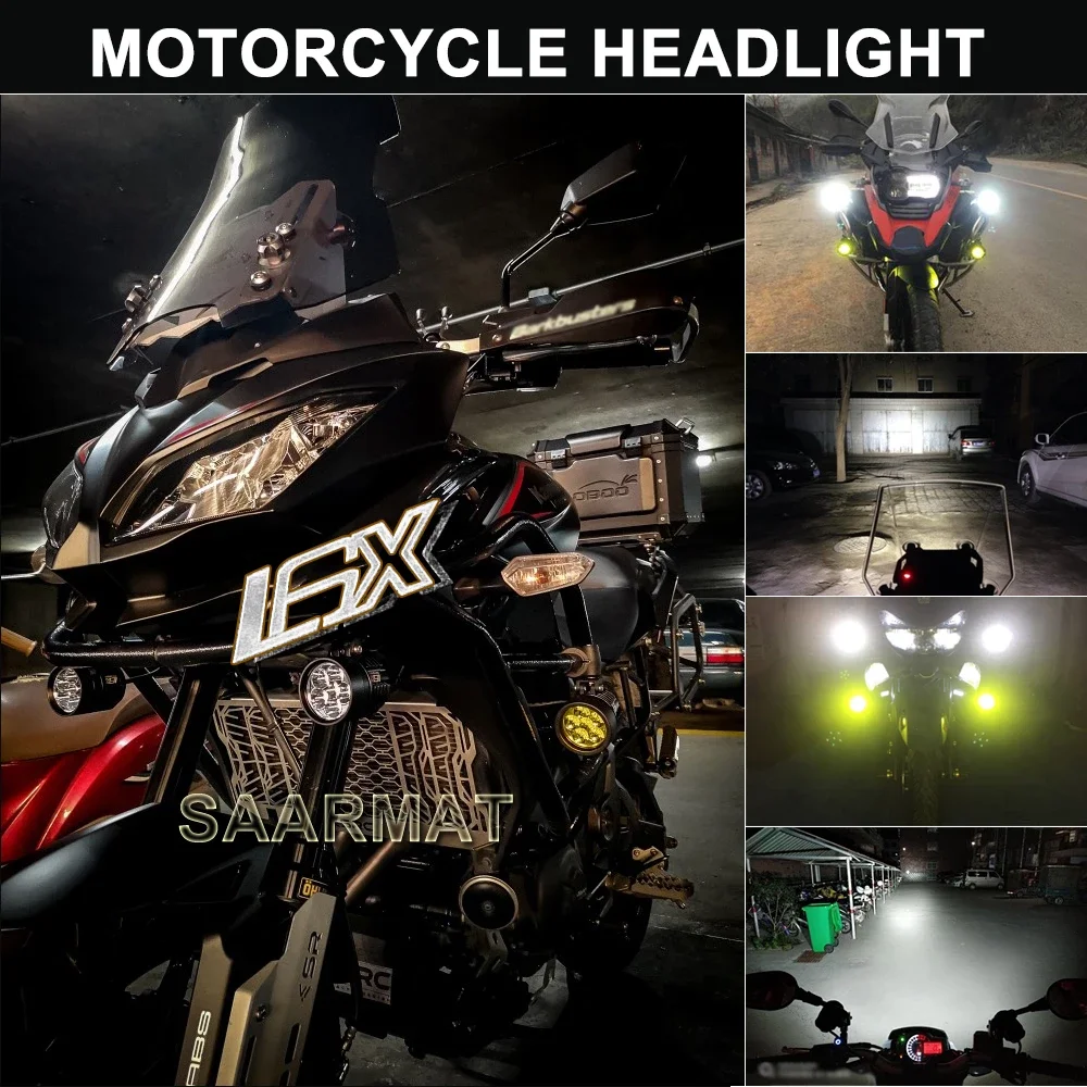 

L6X LED DIY Motorcycle headlight Bulb Motorbike Waterproof Fog Spot 8000LM Moto Spotlight for Suzuki /Honda 12V