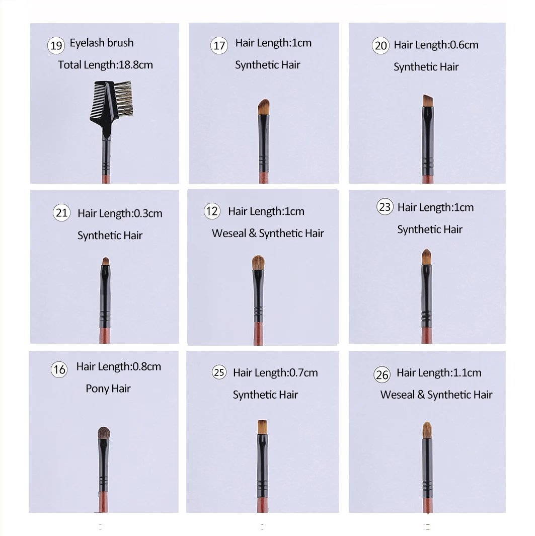 Профессиональная Кисть для растушевки теней из натурального козьего волоса