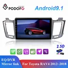 Автомагнитола Podofo, Android 9,1, GPS, мультимедийный проигрыватель, 10,1 дюйма, Автомагнитола для Toyota RAV4 2013 2014-2018, 2 Din, без DVD