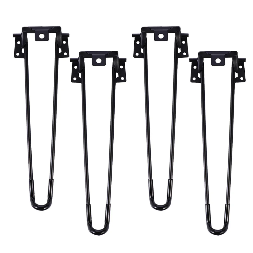 

4Pcs Table Legs Practical Table Feet Home Table Computer Desk Legs (Black)