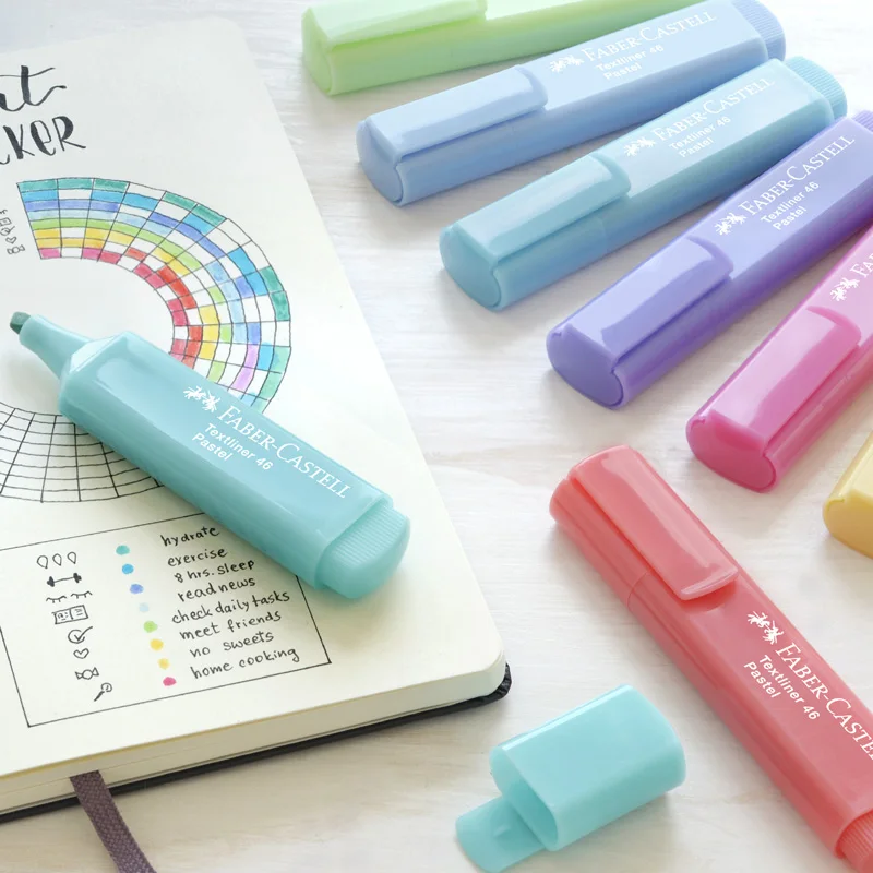 Новинка флуоресцентные маркеры Faber Castell многоцветная ручка милые канцелярские