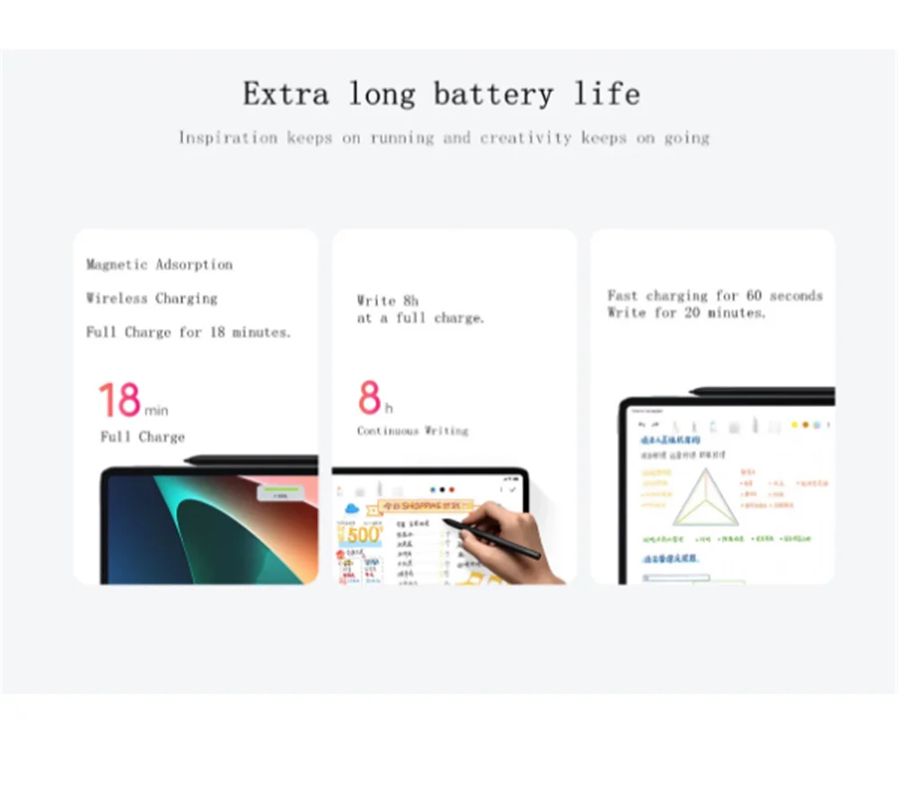 Оригинальный стилус Xiaomi Mi Pad 5 / Pro для планшета сенсорная ручка тонкий карандаш