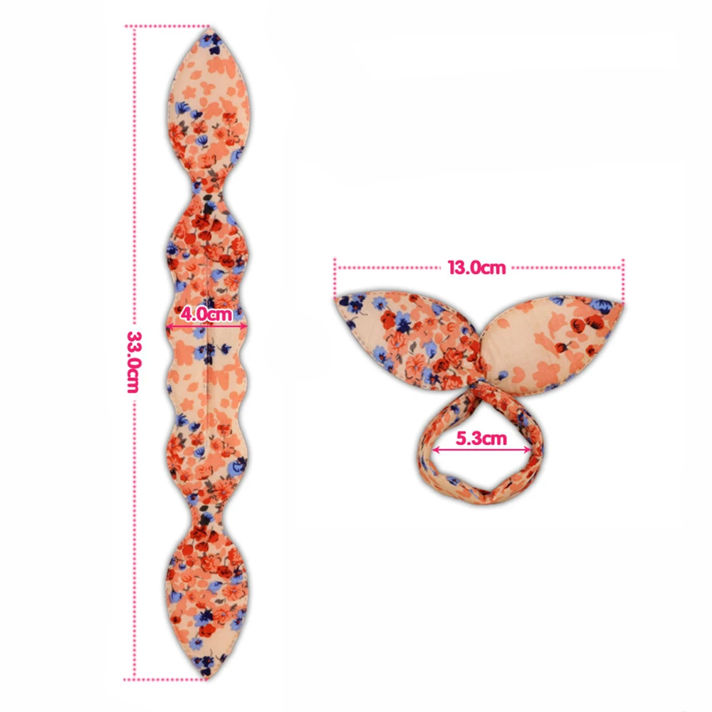 

33cm Sponge Bunny Ears Plate Hair Plate Hair Tool Ball Flower Bud Head Plate Hair Tool Hairdressing Stick Tool Accessories