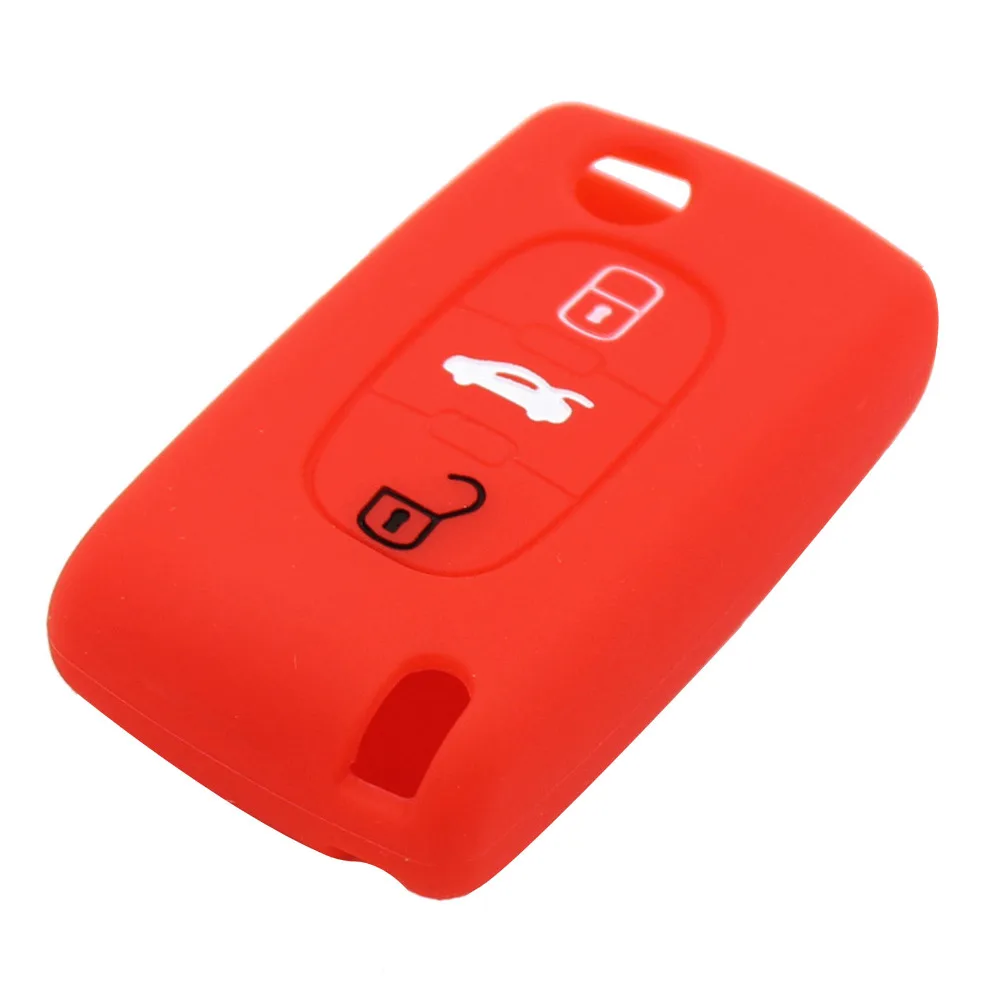 Силиконовый чехол DANDKEY для дистанционного ключа Peugeot 107 207 307 407 308 607 Citroen C1 C2 C3 C4 C5 C6 C8