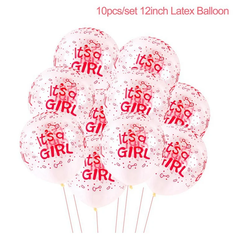 Pink Balloon 04 FENGRISE/вечерние украшения в виде слона для мальчиков и девочек, украшения для вечеринки на день рождения, детские голубые и розовые украшения в виде конфет - Цвет: Pink Balloon 04