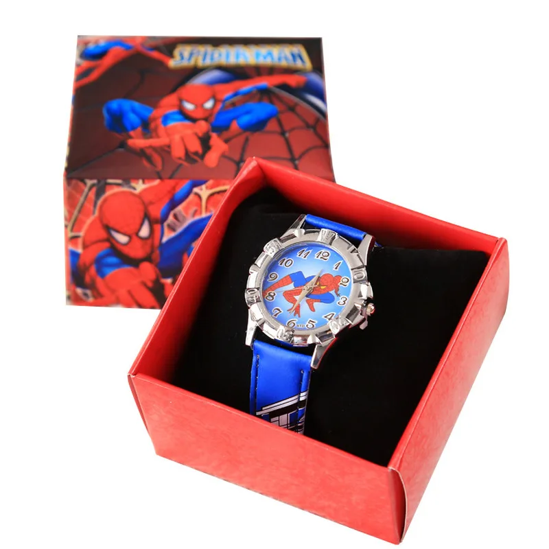 

Disney spiderman marvel silicone watch child quartz wrist random color random 1pcs Fashion cartoon boys girl's watch gift toy