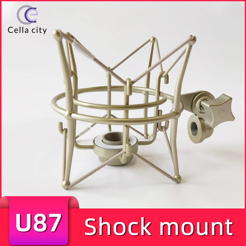 Профессиональный Чехол для микрофона CELLA CITY U87 с металлическим амортизирующим креплением