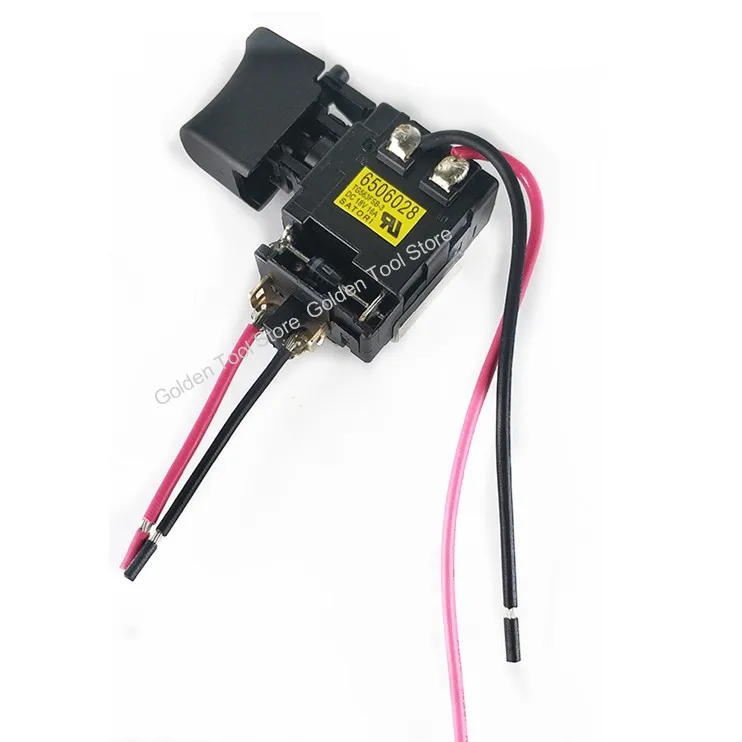 

Переключатель триггера 6506696 650669-6 6506028 650602-8 для беспроводной дрели Makita 6391D 8391D, запасные части