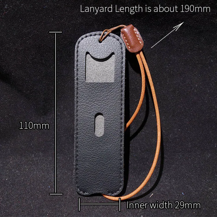 

1pc carrying pouch lanyard bag e cigarette vape case portable protection PU leather cover for juul accessories
