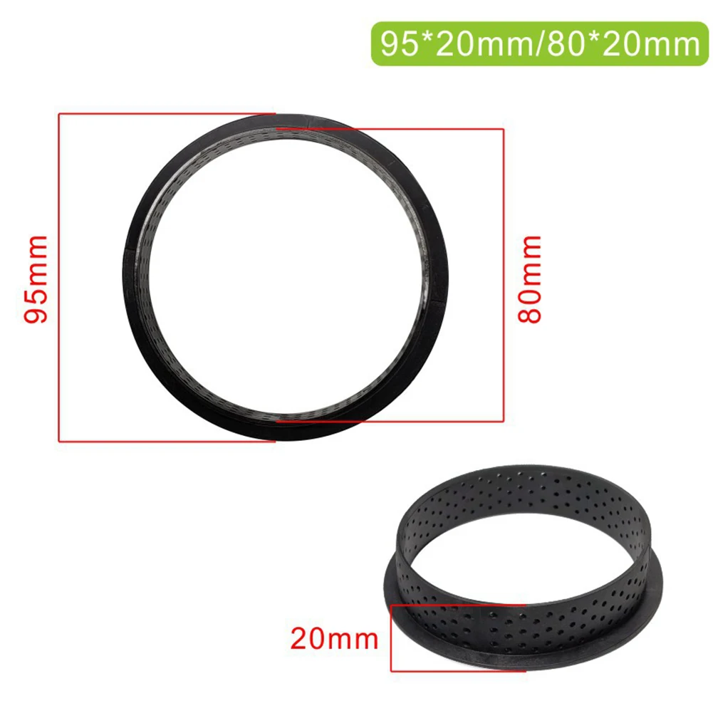 

8Pcs Tart Mold Ring Mousse Circle Cutter Kitchen Decorating French Dessert DIY Cake Mold Perforated Non Stick Bakeware Cake Tool