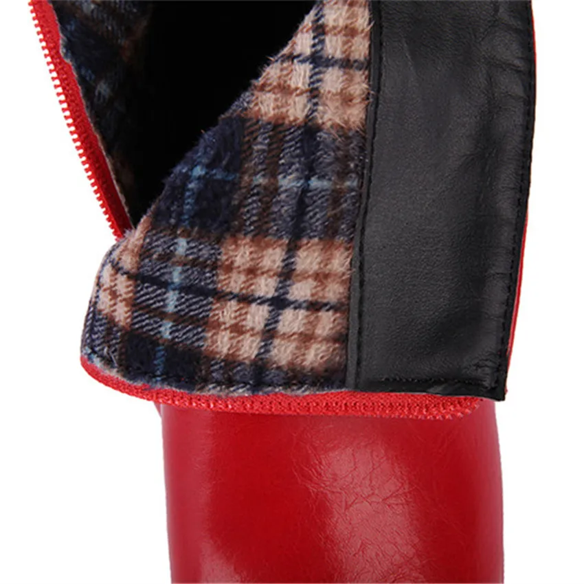 

Winter Spring Autumn High Heel Ankle Boots Women Short Boots Woman Martin Shoes Botas Muje Small Big Size 32 - 43