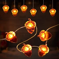 3m 30 led acorn light string battery powered twinkle fairy lamp with telecontrol ip65 new year christmas holiday home decoration