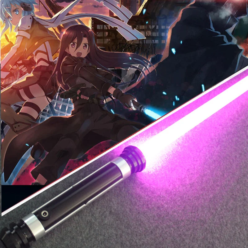 Световой меч Kirito 16 цветов изменение меча искусство в Интернете искусственный