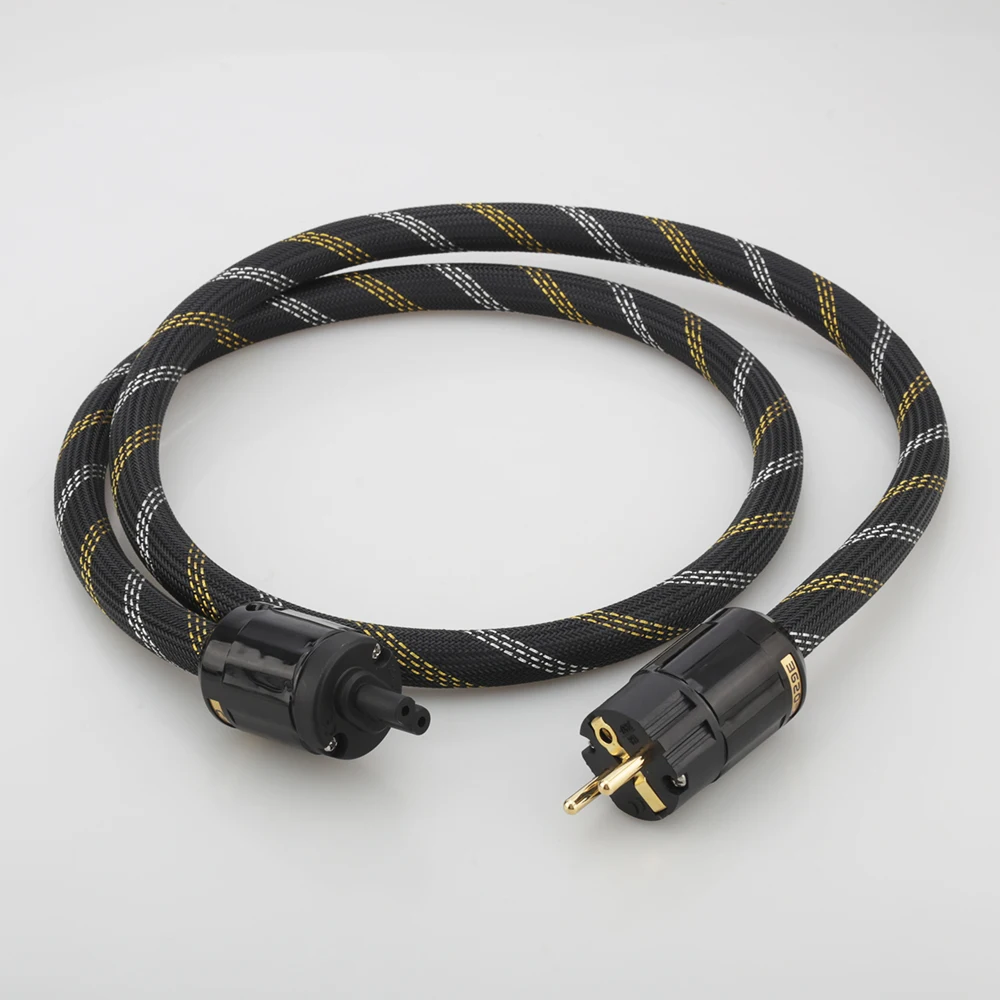 Аудиокабель питания аудиопеременного тока Audiocrast P101 шнур Schuko Hi Fi аудиофил C7 IEC Female