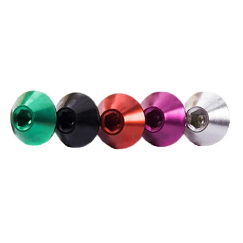 2 шт./лот титановый болт M5x10 алюминиевый сплав Сверхлегкий винт для бутылочной