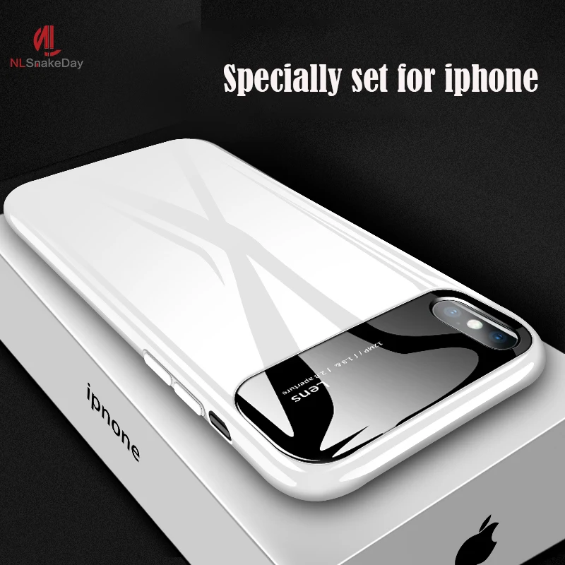 NLSnakeDay для iPhone 11 Pro Max XS X XR 6 6S 7 8 plus зеркальное стекло все включено прикрепляющийся к
