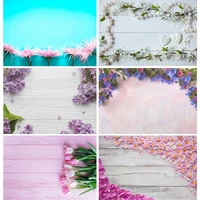 spring flowers petal wood plank photography backdrops wooden board baby pet photo background studio props decor 210318mhz 05