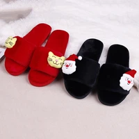 winter warm indoor women shoes lovely cartoon comfort soft plush antiskid house home slippers for girls ladies solid color new