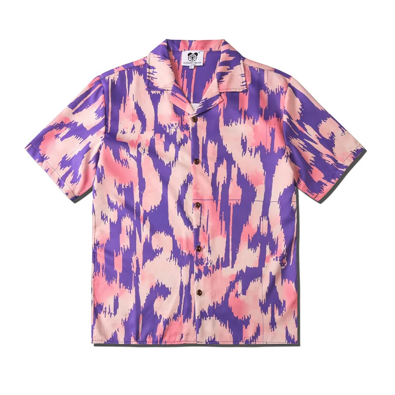 Рубашка Пляжная с коротким рукавом для мужчин и женщин шикарная крутая