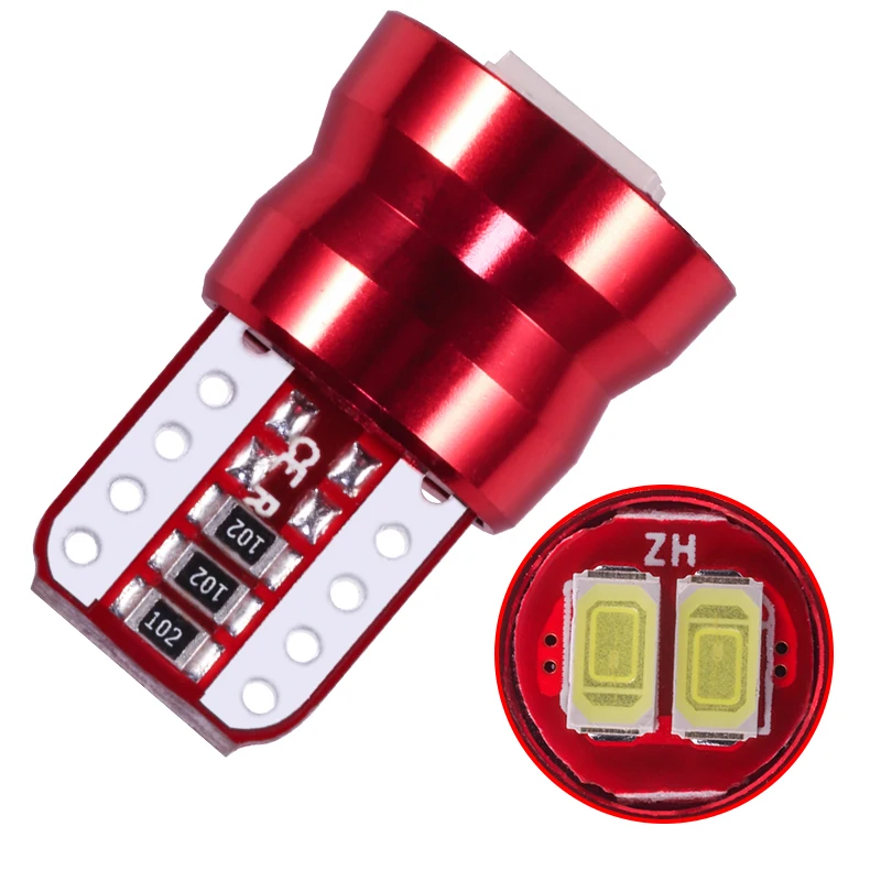 2 шт. T10 Led W5W canbus Белый 194 168 5730 2SMD никаких ошибок выявлено не было 12V Автомобильная