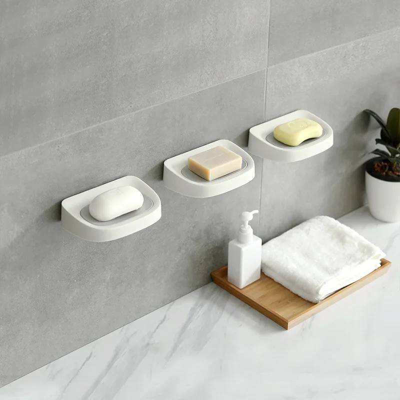 

Новый простой ящик для мыла, Съемный Настенный сливной ящик для туалетного мыла, бытовые товары для ванной комнаты с бесплатной перфорацией