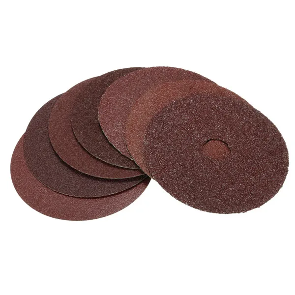 

50pcs/set Sanding Discs 115mm Fibre Sanding Grinding Discs Wheels 24-120 Grit Aluminum Oxide For Angle Grinder Surface Rust